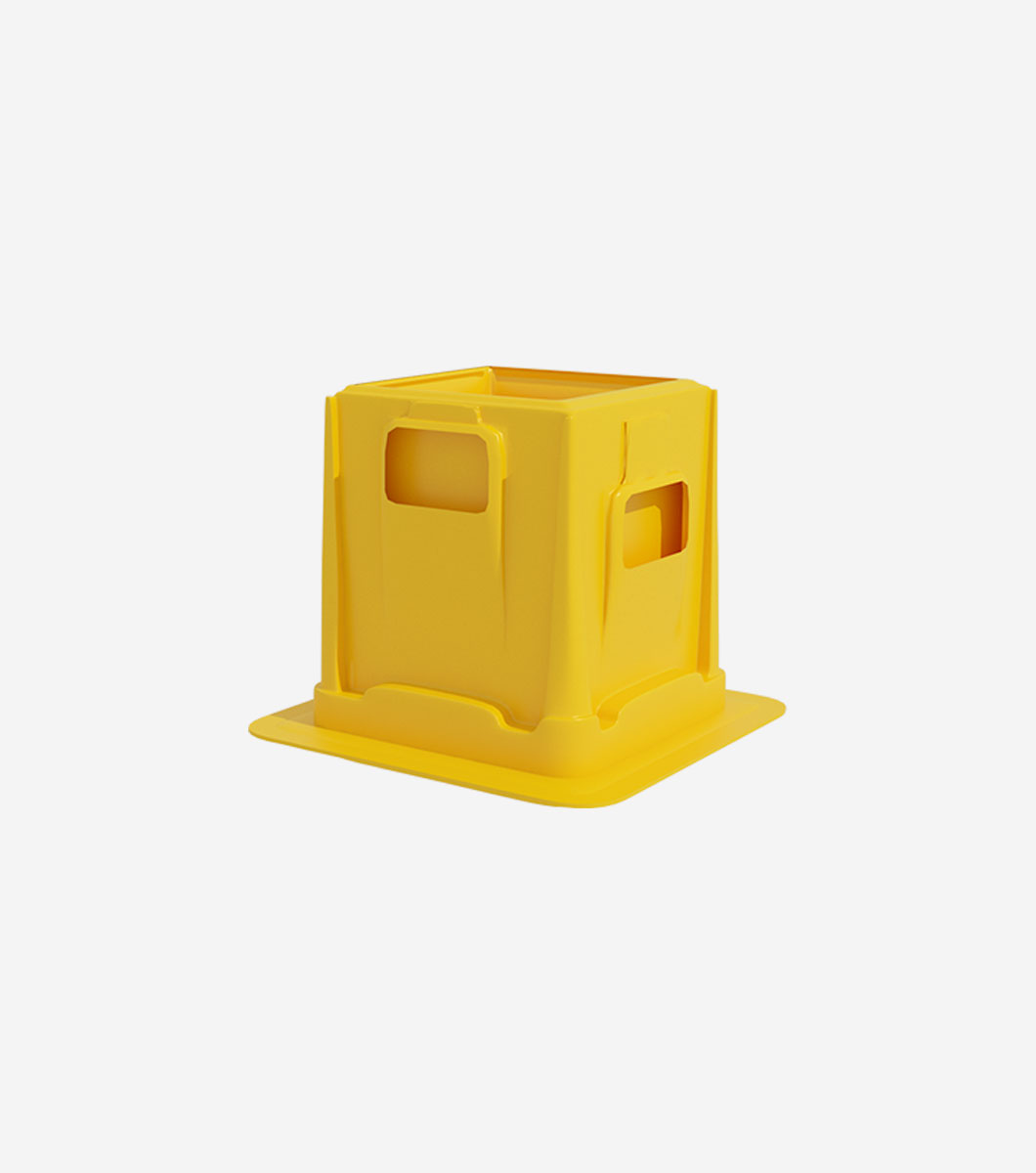 Flower-Pot-Yellow-a Flower Pot - Image 1